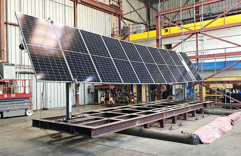 GameChange Solar ทดสอบระบบติดตามแสงอาทิตย์สำหรับสภาวะแผ่นดินไหวสำเร็จ