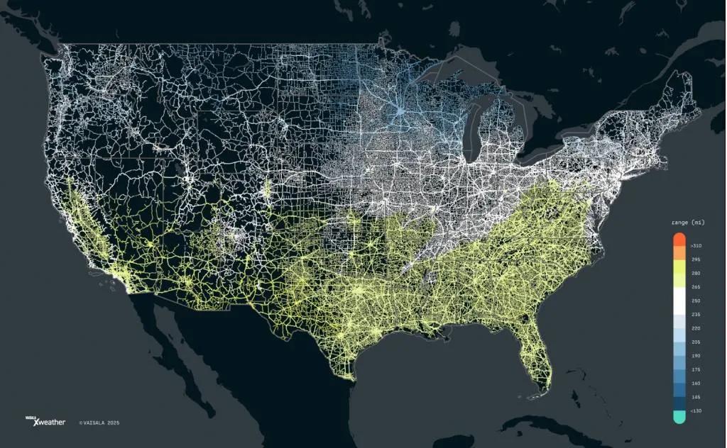 ข้อมูลชี้ให้เห็นว่ารัฐทางตอนใต้ของสหรัฐฯ มีระยะทางการขับขี่รถยนต์ไฟฟ้ามากที่สุด
